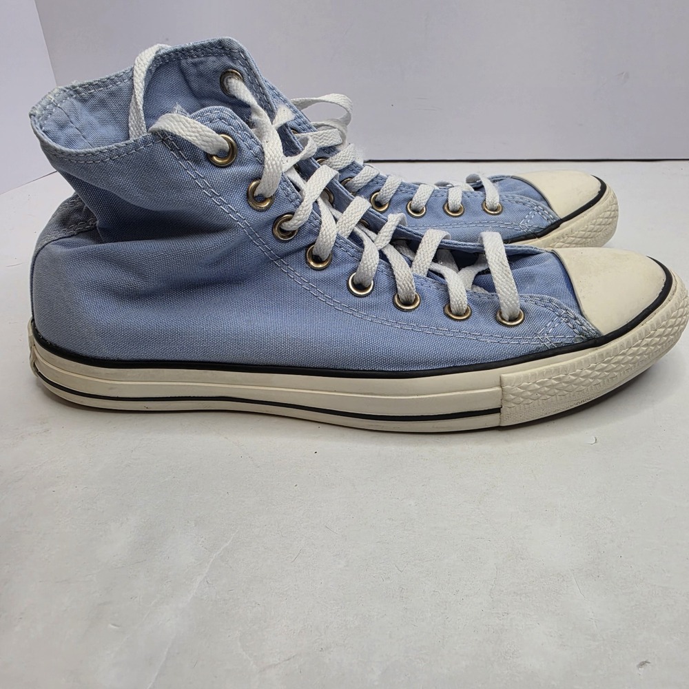 Converse All Star Chuck Taylor Lt Blue Mens 8.5 Womens 10.5  Tennis Shoes